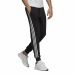 Broeken voor Volwassenen Adidas 3 Stripes Fl F Pt Zwart Mannen