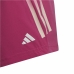 Detské krátke športové nohavice Adidas 3 Stripes Tmavoružová