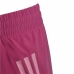 Lasten urheilushortsit Adidas 3 Stripes Tumma pinkki