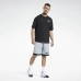 Basketballshorts für Herren Reebok Grau