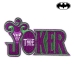 Parche Joker Batman Poliéster Morado (9.5 x 14.5 x cm)