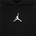 Bluza z kapturem Dziecięca Jordan Dri-fit Sport Crossover Biały Czarny