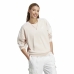 Moteriškas džemperis su gobtuvu Adidas 3 Stripes Ft Swt Balta Rusvai gelsva