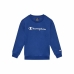 Bērnu Sporta Krekls ar Kapuci Champion Crewneck Zils Balts