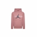 Camisola com Capuz Menina Jordan Jumpman Sustainable Branco Cor de Rosa