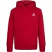 Felpa con Cappuccio Bambino Jordan Mj Essentials Bianco Rosso