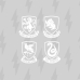 Nordic tok Harry Potter Hogwarts Shields Többszínű 155 x 220 cm 90-es ágy