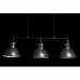 Candeeiro de teto DKD Home Decor Preto Prateado Metal 50 W 122 x 29 x 42 cm