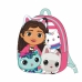 Mochila Escolar Gabby's Dollhouse Cor de Rosa