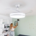 Ventilateur de Plafond avec LED, Haut-parleur et 4 Pales Rétractables Notefan InnovaGoods Blanc 36 W Ø49,5-104 cm