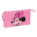 Tredubbel Carry-all Minnie Mouse Loving Rosa 22 x 12 x 3 cm