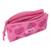 Kolmilokeroinen laukku Minnie Mouse Loving Pinkki 22 x 12 x 3 cm