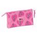 Malas para tudo triplas Minnie Mouse Loving Cor de Rosa 22 x 12 x 3 cm