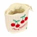 Estojo Safta Cherry Bege 19 x 6 cm