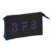 Dreifaches Mehrzweck-Etui BlackFit8 Urban Schwarz Marineblau 22 x 12 x 3 cm Recycelter