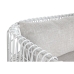 Divano Home ESPRIT Bianco Beige Metallo 180 x 66 x 66 cm