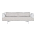 Diivan Home ESPRIT Valge Beež Metall 180 x 66 x 66 cm