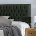 Headboard 185 x 10,5 x 125 cm Linen Dark green