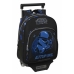 School Rucksack with Wheels Star Wars Digital escape Black 27 x 33 x 10 cm