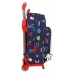 Školská taška na kolieskach Mickey Mouse Only one Námornícka modrá 28 x 34 x 10 cm