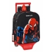 Mochila Escolar com Rodas Spider-Man Hero Preto 22 x 27 x 10 cm