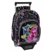 Mochila Escolar com Rodas Monster High Preto 28 x 34 x 10 cm