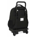 School Rucksack with Wheels BlackFit8 Zone Black 33 x 45 x 22 cm