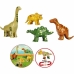 Byggesett Klein Magnet Dino Puzzle Flerfarget