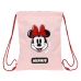 Worek na buty ze sznurkami Minnie Mouse Me time Jasnoróżowy 26 x 34 x 1 cm