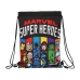 Раница с връвка The Avengers Super heroes Черен 26 x 34 x 1 cm