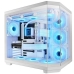 Case computer desktop ATX Mars Gaming MC3TCOREW Bianco