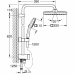 Coloana de dus Grohe Vitalio Comfort 250 Silicon