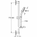 Zuhanyoszlop Grohe Vitalio Comfort 110 Szilikon