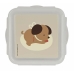 Lunch box Safta Puppy Beige Polyurethane 13 x 7,5 x 13 cm