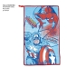 Παιδική Τουαλέτα για Ταξίδια The Avengers Μπλε 23 x 15 x 8 cm 4 Τεμάχια