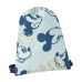 Mochila Saco Infantil Mickey Mouse Azul 27 x 33 cm