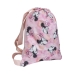 Mochila saco infantil Minnie Mouse Cor de Rosa 27 x 33 cm