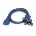Câble USB Startech USB3SPNLAFHD         IDC USB A Bleu
