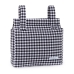 Organisatorveske for barnevogn Mi bollito Svart Gingham 10 x 35 x 35 cm