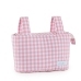 Bolsa organizadora para carrinho de bebê Mi bollito Cor de Rosa Vichy 15 x 18 x 45 cm