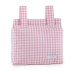 Torba organizatora do wózka dla dzieci Mi bollito Różowy Vichy 10 x 35 x 35 cm