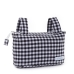 Sac organisateur pour poussette de bébé Mi bollito Noir Vichy 15 x 18 x 45 cm