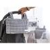 Organizer bag for baby stroller Mi bollito Black Gingham 15 x 18 x 45 cm