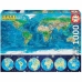 Puzzle Educa World Map Neon 16760.0 1000 Pièces