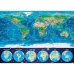 Puzle un domino komplekts Educa World Map Neon 16760.0 1000 Daudzums