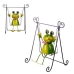 Decorative Garden Figure Metal Frog Swing 27,8 x 30 x 19,2 cm