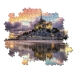 Puzzle Clementoni The magnificent Mont Saint-Michel 39367.1 98 x 33 cm 1000 Stücke