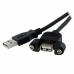 USB Kabelis Startech USBPNLAFAM2          Melns 60 cm