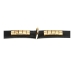 Dog collar Gloria Duna Black Golden (55 x 2.5 cm)