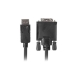 Cabo DisplayPort Lanberg CA-DPDV-10CU-0018-BK Preto